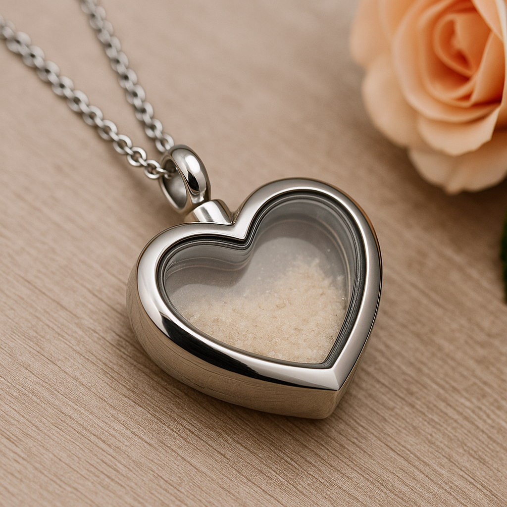 Amorvenza: Amor que perdura – Colgante Memorial de Corazón