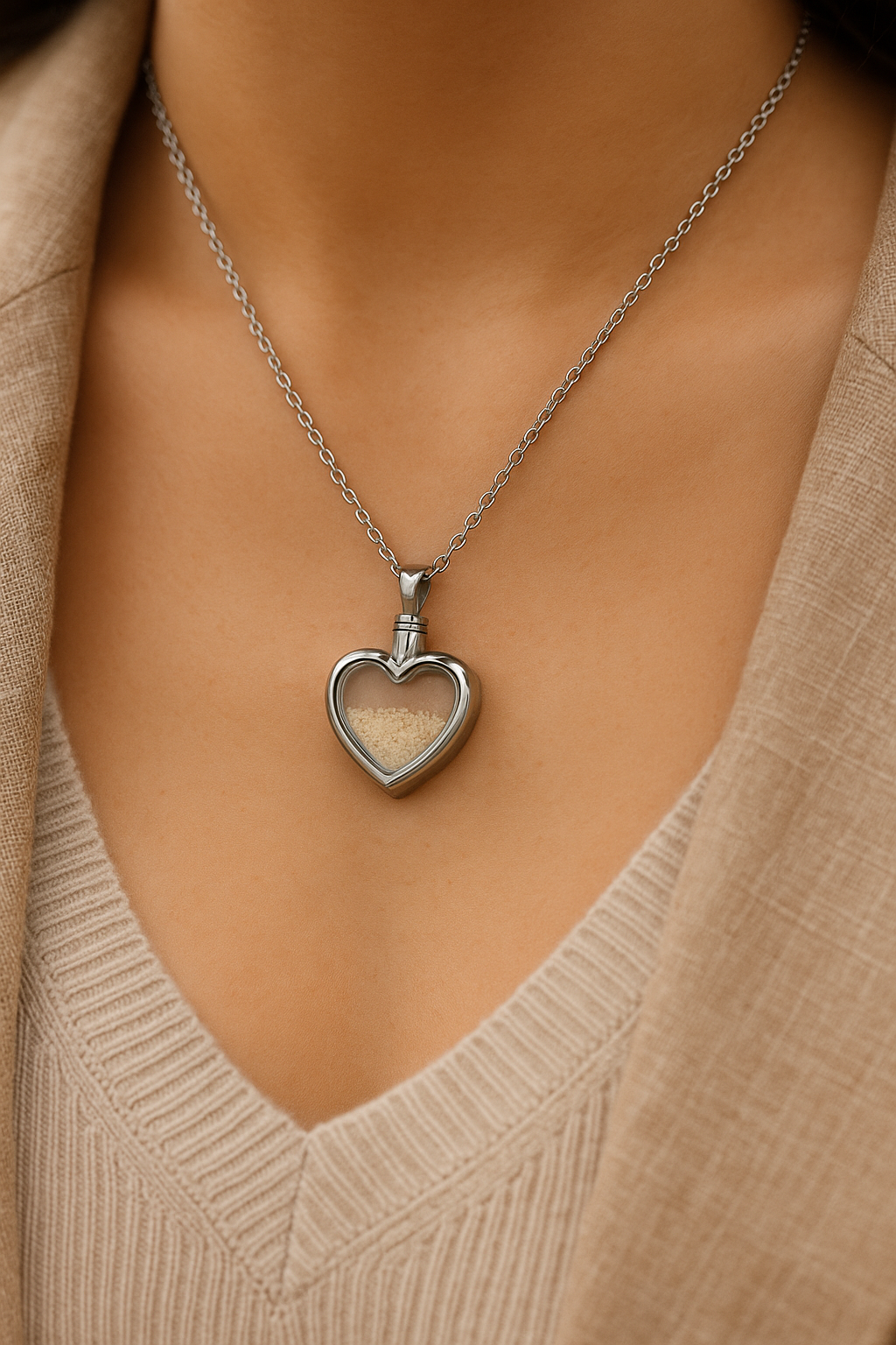 Amorvenza: Amor que perdura – Colgante Memorial de Corazón