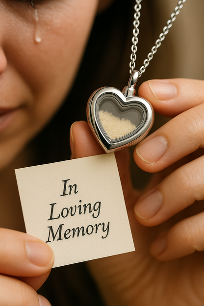 Amorvenza: Amor que perdura – Colgante Memorial de Corazón